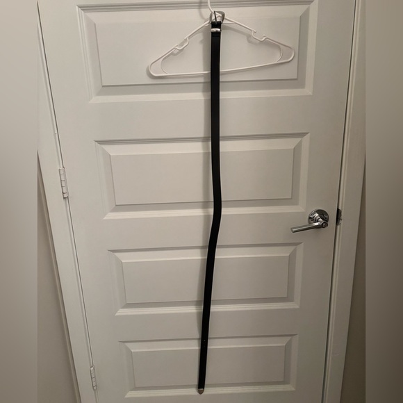 Madewell Black Leather Skinny Western Belt